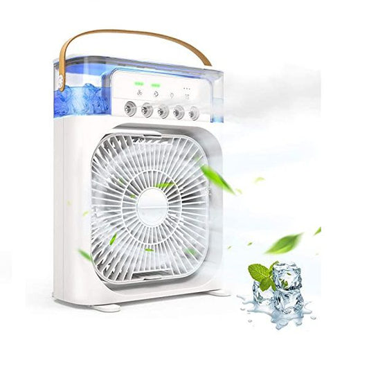 Portable Air Conditioner Fan – USB Cooling & LED Night Light