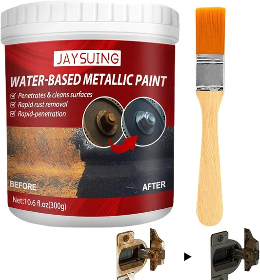 Water-Based Metallic Paint with FREE Brush - Anti Rust Protection