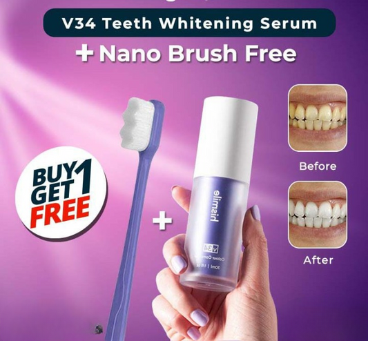 Deal Pack of 2 – Hismile V34 Colour Corrector Serum + Nano Toothbrush